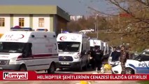 Helikopter Şehitlerinin cenazesi Elazığ'a getirildi