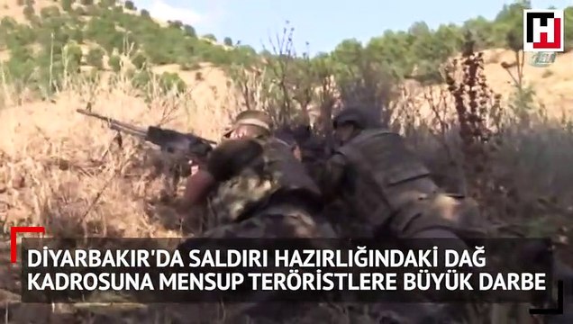Diyarbakır'da saldırı hazırlığındaki dağ kadrosuna mensup teröristlere büyük darbe