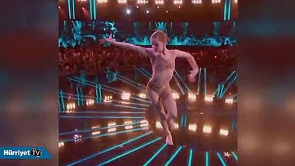 14 yaşındaki dansçının gösterisi sosyal medyaya damga vurdu
