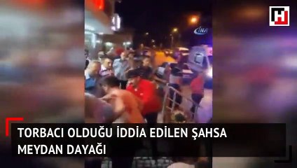 Kentin ortasında dayak! Kameraya çektiler