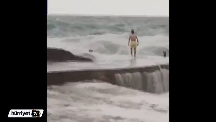 İlginç an kameralara yansıdı