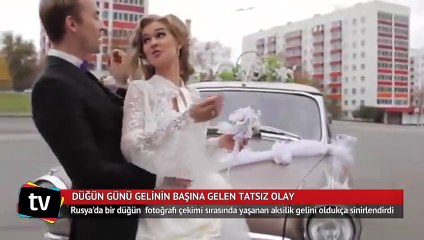Düğün günü gelinin başına gelen tatsız olay