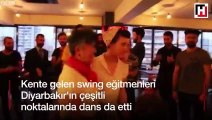 25 young people from Turkey’s southeast show off swing dancing skills on historic bridge