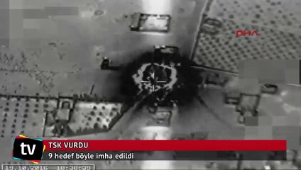 TSK vurdu! 9 hedef böyle imha edildi