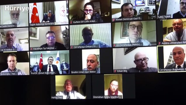 Bakan Koca, 6 üniversitenin rektör, tıp fakültesi dekanı ve başhekimiyle görüştü