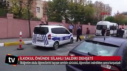 İlkokul önünde silahlı saldırı dehşeti
