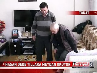 112 YAŞINDAKİ HASAN DEDE YILLARA MEYDAN OKUYOR