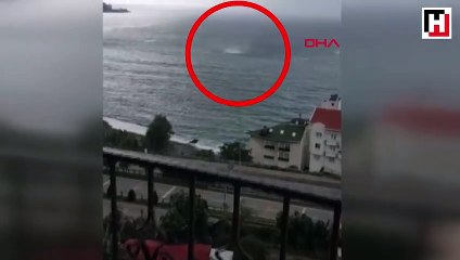 Giresun'da denizde hortum oluştu