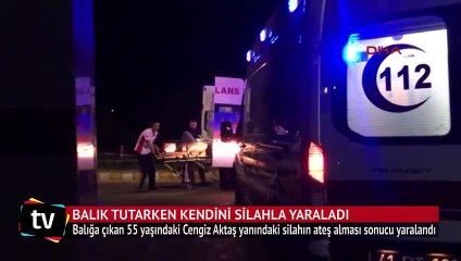 Denizin ortasında karnından vuruldu