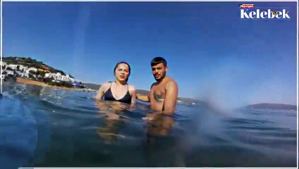 Rüzgar Erkoçlar'ın tatil görüntüleri