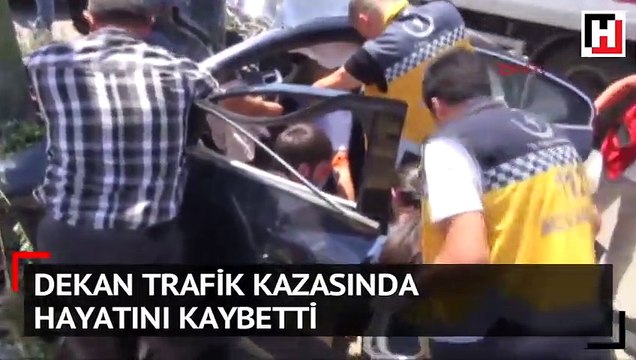 Dekan trafik kazasında hayatını kaybetti