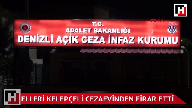 Elleri kelepçeli cezaevinden firar etti