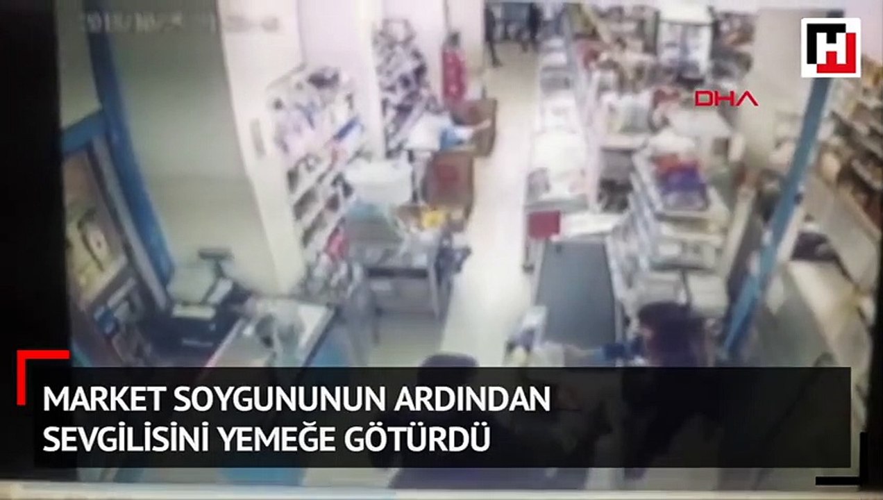 Soygundan sonra sevgilisiyle ziyafet yaptı