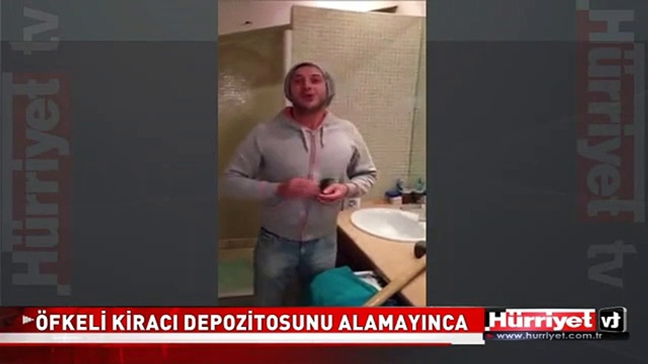 ÖFKELİ KİRACI DEPOZİTOSUNU ALAMAYINCA