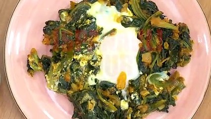 Vitamin, mineral, protein bir arada: Ispanaklı yumurta