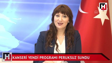 Denizli'de kanseri yenen sunucu programa peruksuz çıktı