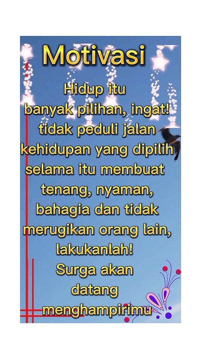 Motivasi diri sendiri