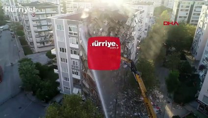 Karagül Apartmanı'nda yıkım çalışmaları başladı