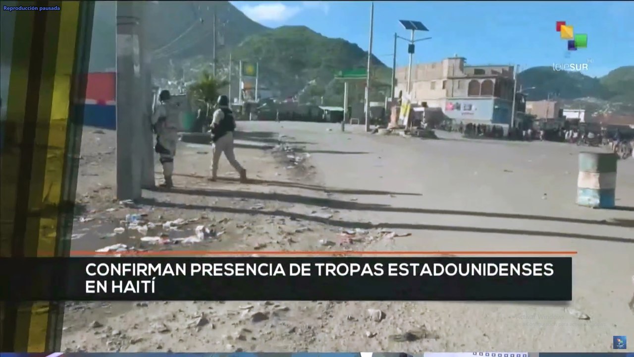 teleSUR Noticias 11:30 15-10:  EE.UU. despliega tropas en Haití