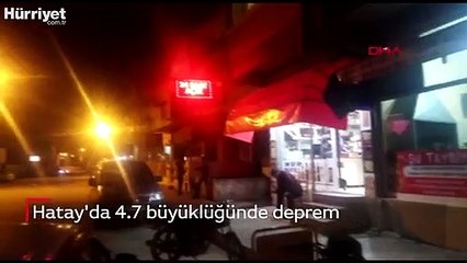 Hatay'da 4.7 büyüklüğünde deprem