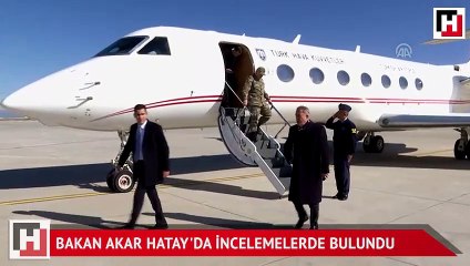 Akar ve komutanlar Hatay'da incelemelerde bulundu