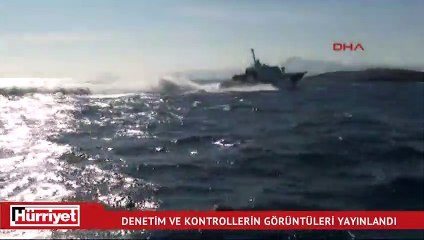 Sahil Güvenlik Kardak bölgesindeki denetimlerin görüntülerini yayınladı