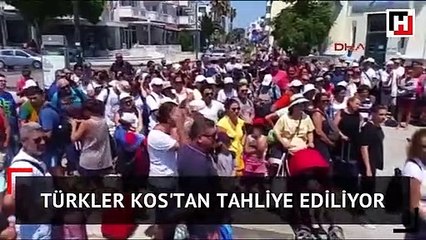Türkler Kos'tan tahliye ediliyor