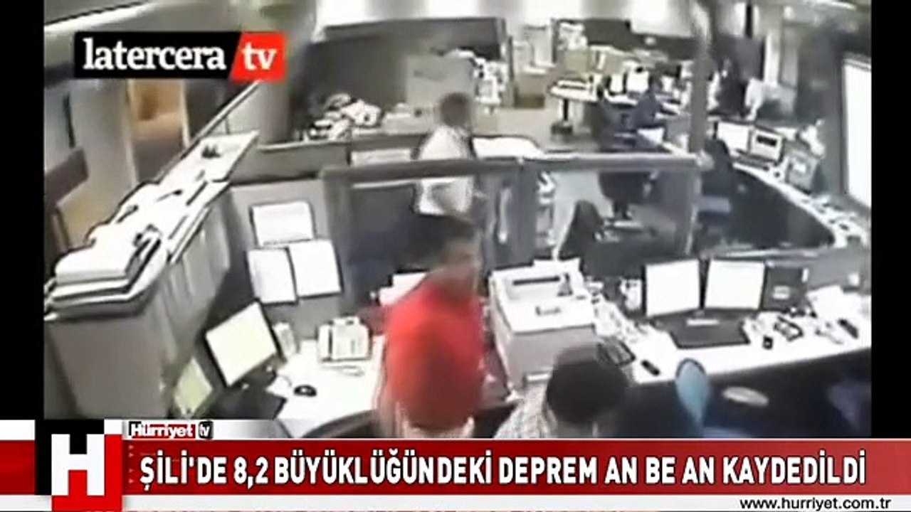 Şili'deki deprem an be an kaydedildi