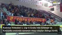 İzmir'deki voleybol maçında olaylar çıktı