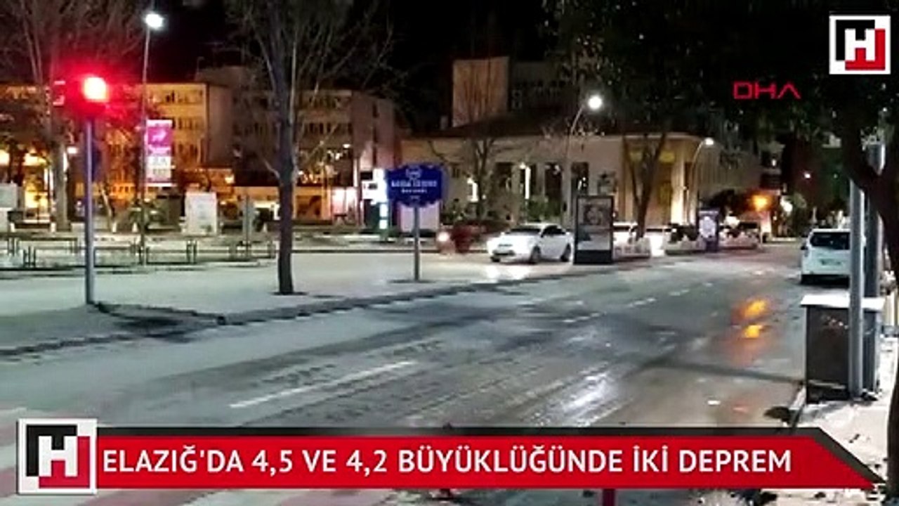 Elazığ'da 4,5 ve 4,2 büyüklüğünde iki deprem
