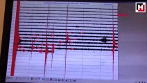 İstanbul'daki deprem anı izleme istasyonuna böyle yansıdı