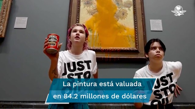 Comparecen ante juez activistas que dañaron cuadro de Van Gogh