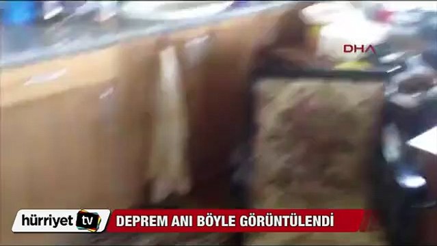 Yunanistan'da deprem anı böyle görüntülendi