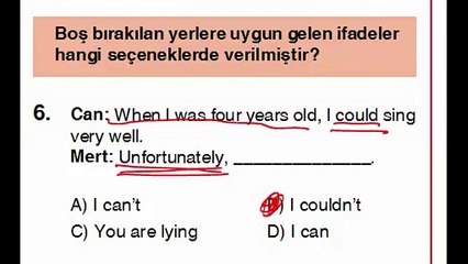 YABANCI DİL SORULARININ ÇÖZÜMLERİ