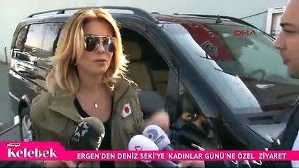 Gülben Ergen'den Deniz Seki'e Kadınlar Günü'ne özel ziyaret