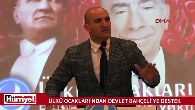 Ülkü ocakları'ndan Devlet Bahçeli'ye destek