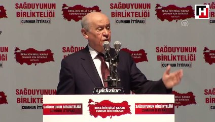 Bahçeli: "Ya bekaya tamam diyeceğiz, ya belaya çanak tutacağız"