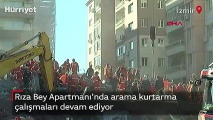 Rıza Bey Apartmanı'nda arama kurtarma çalışmaları devam ediyor