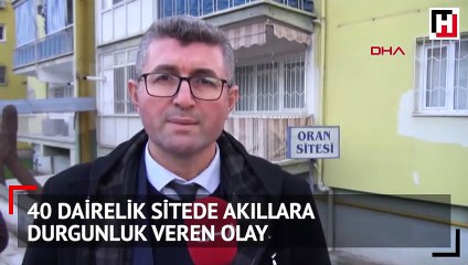 40 dairelik sitede akıllara durgunluk veren olay