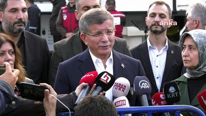 Ahmet Davutoğlu Amasra'da: Bugünler, görüş ayrılıkları üzerinden fikir beyan etme günleri değil