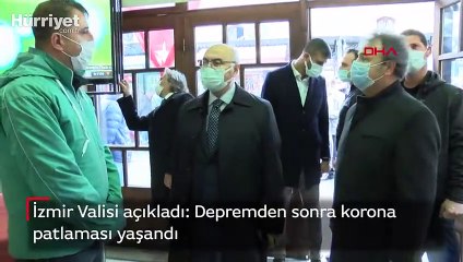 Son dakika... İzmir Valisi açıkladı! Depremden sonra korona patlaması yaşandı...