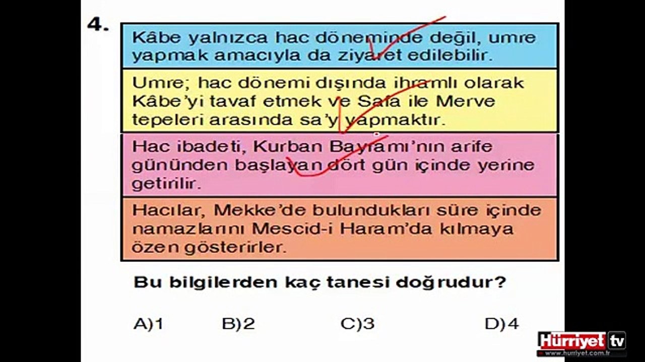 DİN KÜLTÜRÜ VE AHLAK BİLGİSİ SORULARININ ÇÖZÜMLERİ