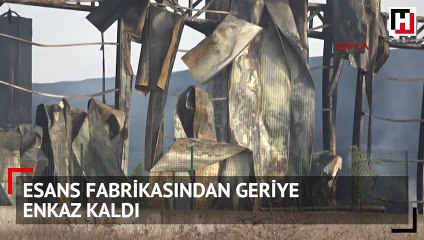 Parfüm fabrikasında hasarın boyutu gün ağarınca ortaya çıktı