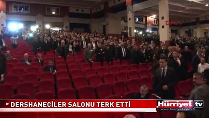 DERSHANECİLER SALONU BÖYLE TERK ETTİ