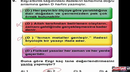 DİN KÜLTÜRÜ VE AHLAK BİLGİSİ SORULARININ ÇÖZÜMLERİ