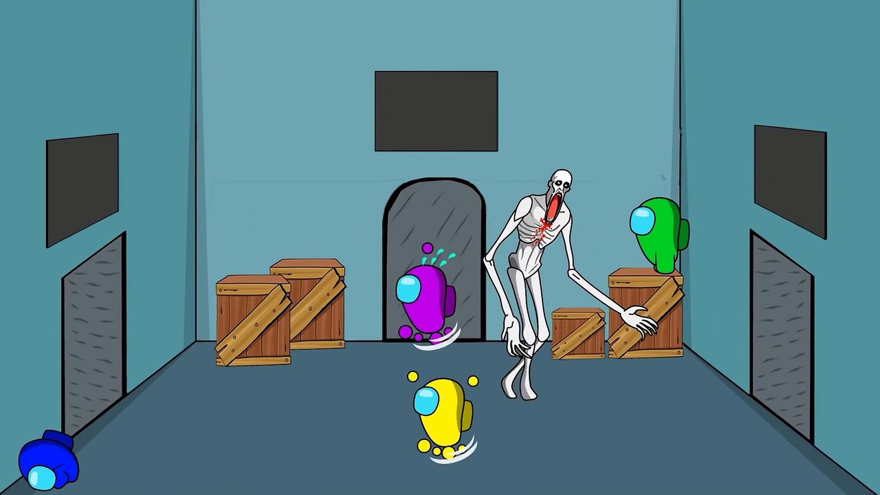 어몽어스 오징어 게임6 달고나 Squid Game 6 - Among Us VS VS scp-096 scp-173 ( 1080 X 1920 )