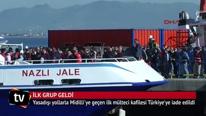 İlk grup ‘iade mülteciler’ Dikili’de