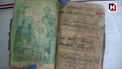 Diyarbakır'da 1400 yıllık dini motifli kitap ele geçirildi
