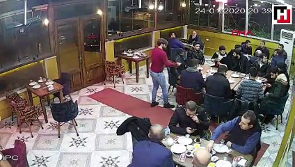 Depremde yaşanan panik anları kamerada