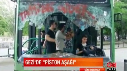 TAKSİM GEZİ PARKI DİRENİŞÇİLERİNDEN "PİSTON AŞAĞI"